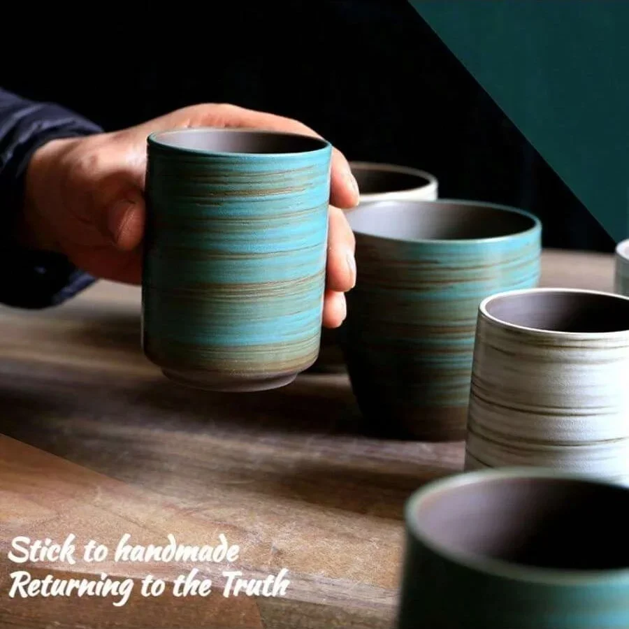 Hand-Painted Crackle Glaze Sto - Coffee Tea Uses avaliação e preço