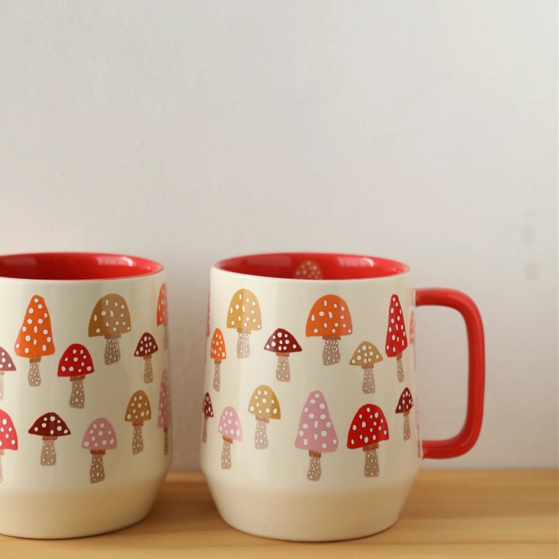 European Style Ceramic Mushroo - Coffee Tea English avaliação e preço