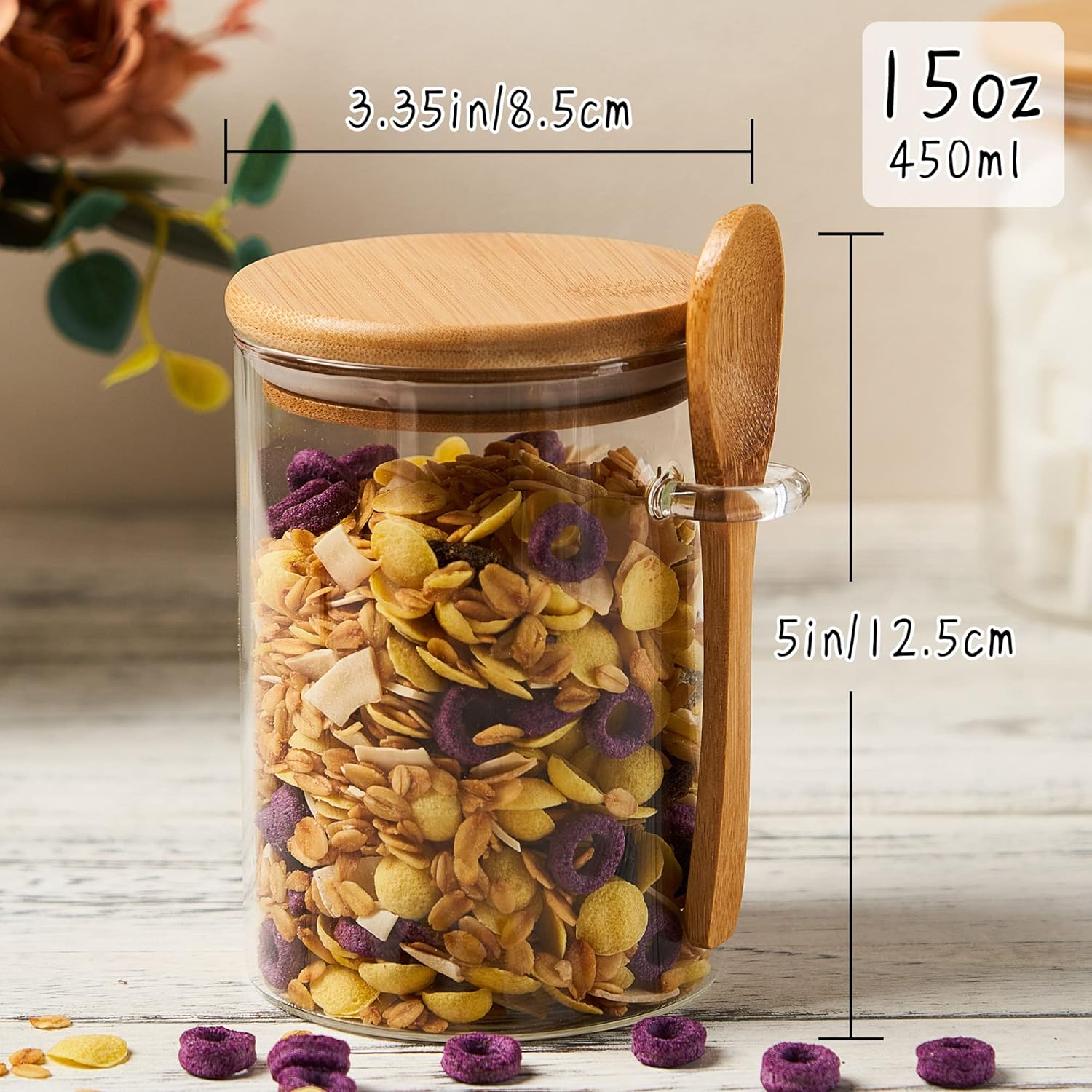2 Pack 15oz Glass Sugar Contai - Coffee And Tea Glass avaliação e preço