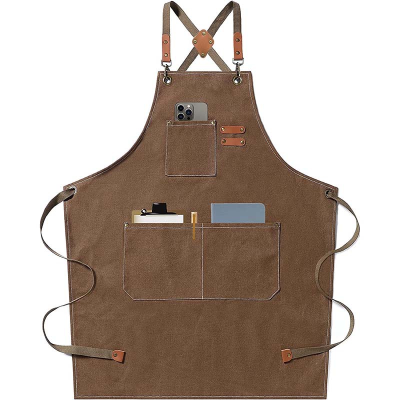 Canvas apron made of cotton su - Coffee Tea For Garden avaliação e preço