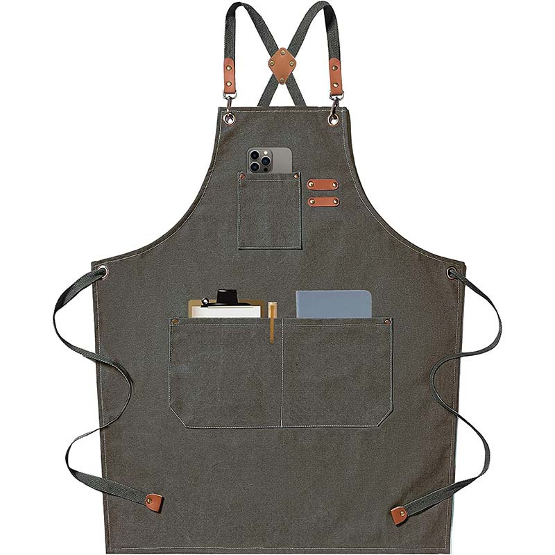 Canvas apron made of cotton su - Coffee Tea For Garden avaliação e preço
