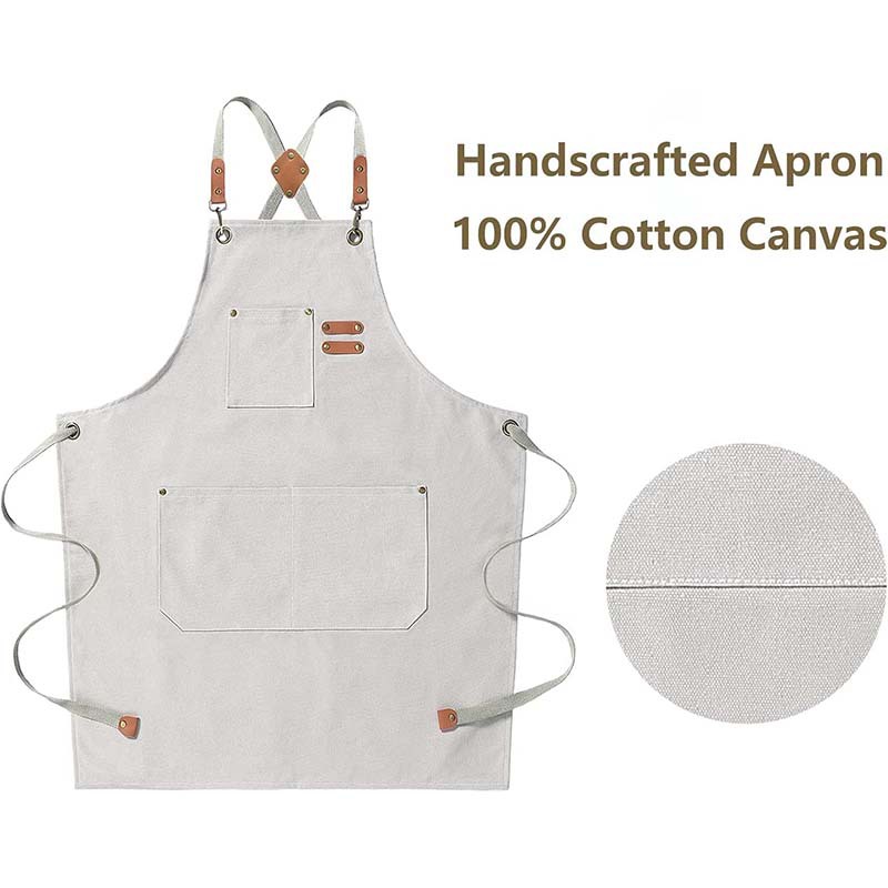 Canvas apron made of cotton su - Coffee Tea For Garden avaliação e preço