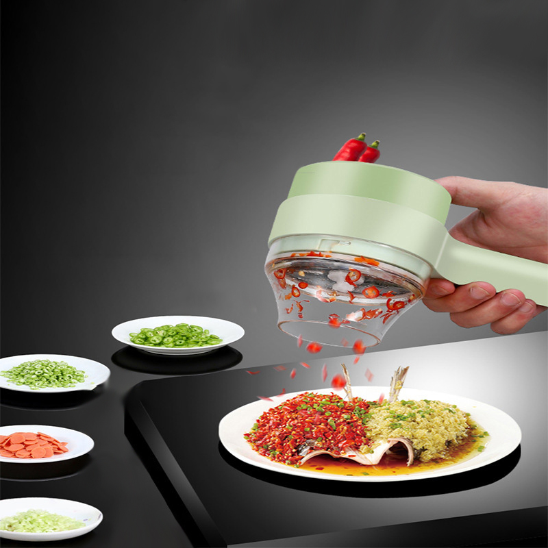 4In1 Electric Vegetable Cutter - Burr Hand Grinder avaliação e preço