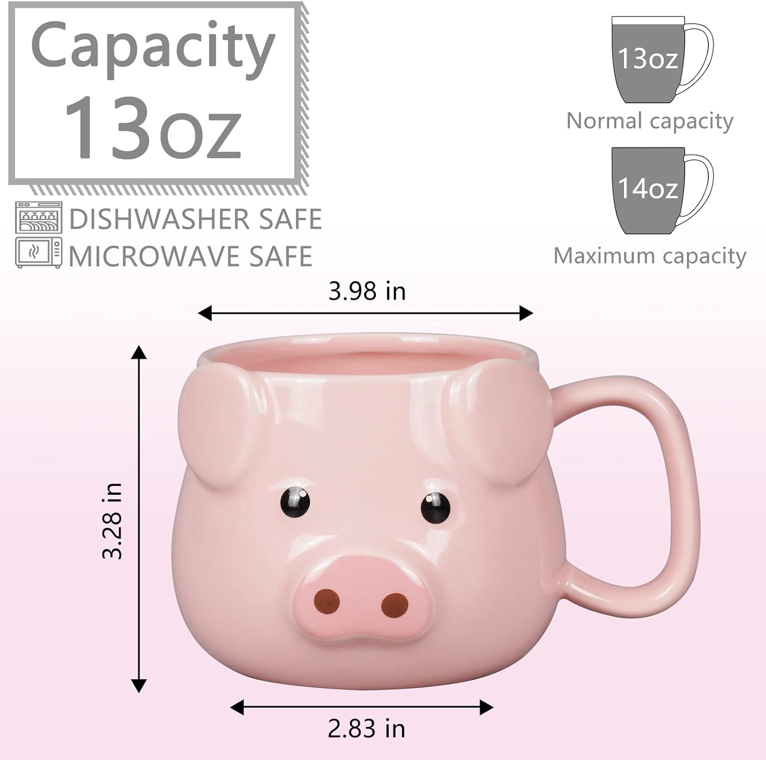 Cute Pig Ceramic Coffee Mug 14 - Coffee Tea Mugs avaliação e preço