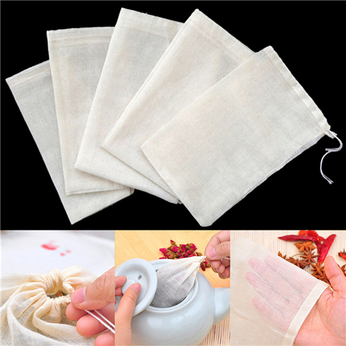 1pc/10Pcs Cotton Tea Bags Musl - Coffee Tea For Garden avaliação e preço