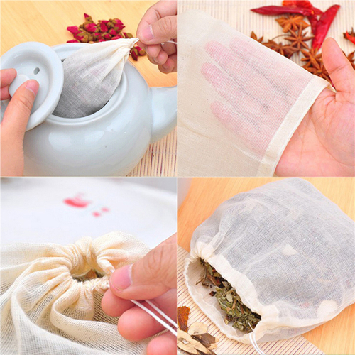 1pc/10Pcs Cotton Tea Bags Musl - Coffee Tea For Garden avaliação e preço