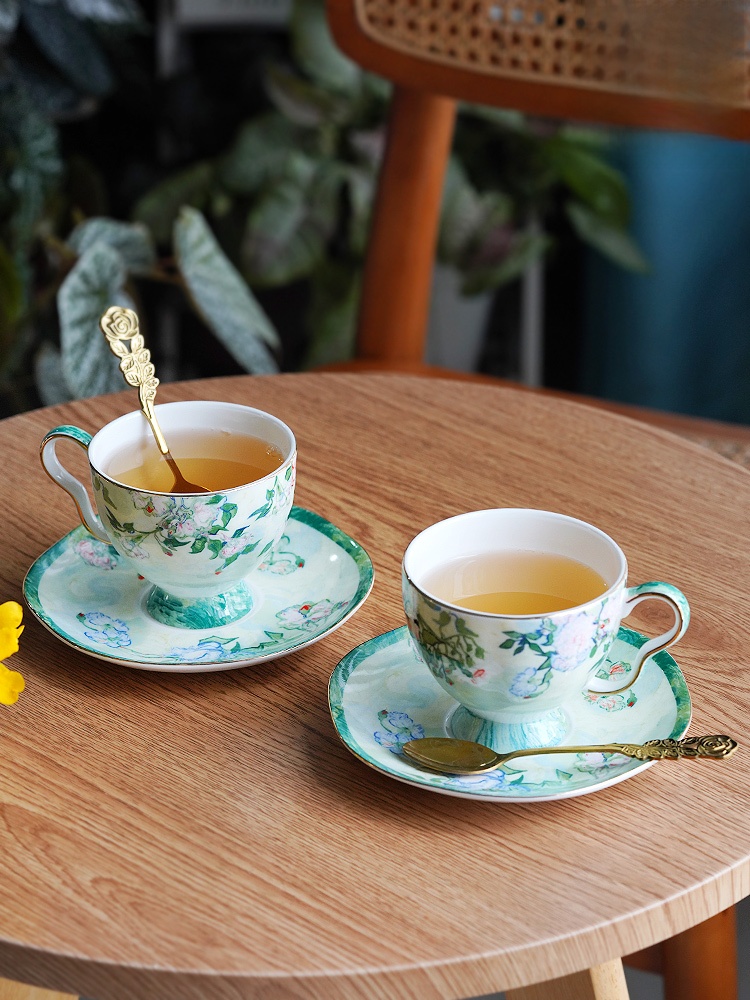 High-End Bone China Coffee Cup - Coffee Tea English avaliação e preço