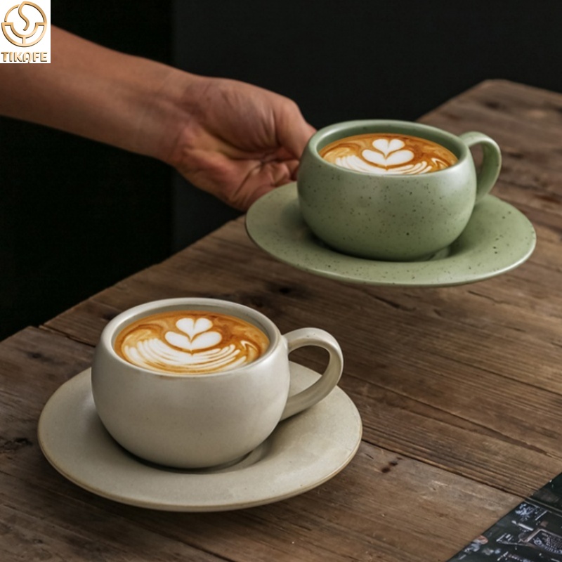 280ML Vintage Ceramic Coffee M - Espresso Cup Saucer avaliação e preço