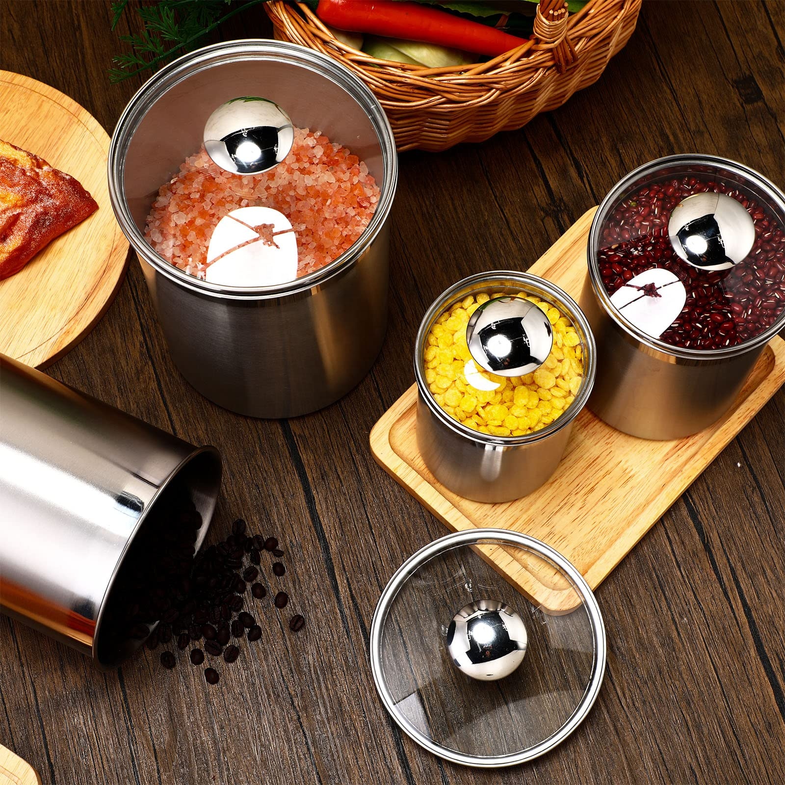 Food Storage Containers Tea Co - Coffee And Tea Glass avaliação e preço