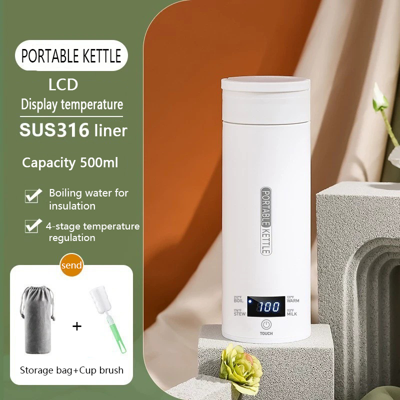 500ML Travel Electric Kettles  - Coffee Tea Menu avaliação e preço