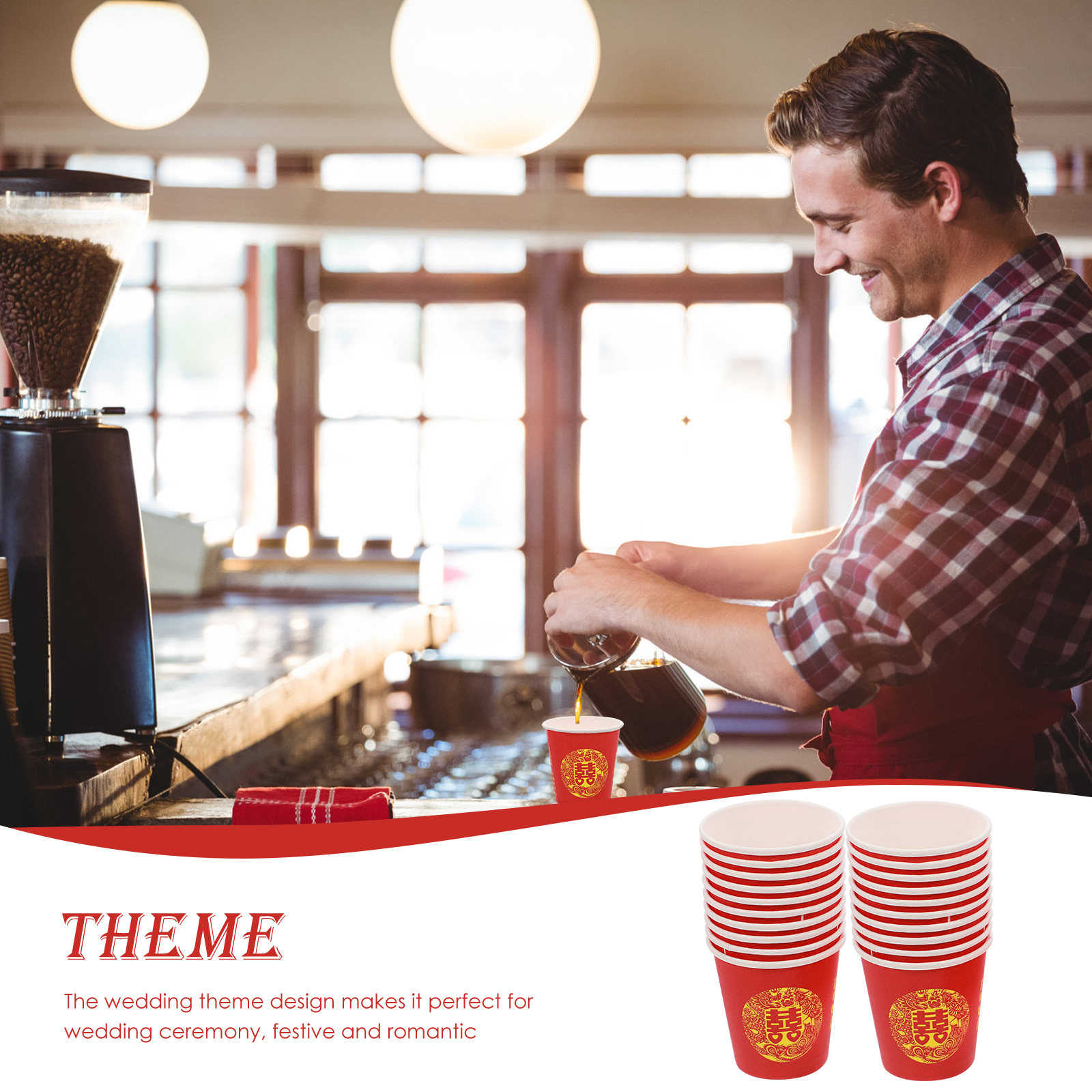 100Pcs Disposable Cups Paper T - Coffee Tea Festival avaliação e preço