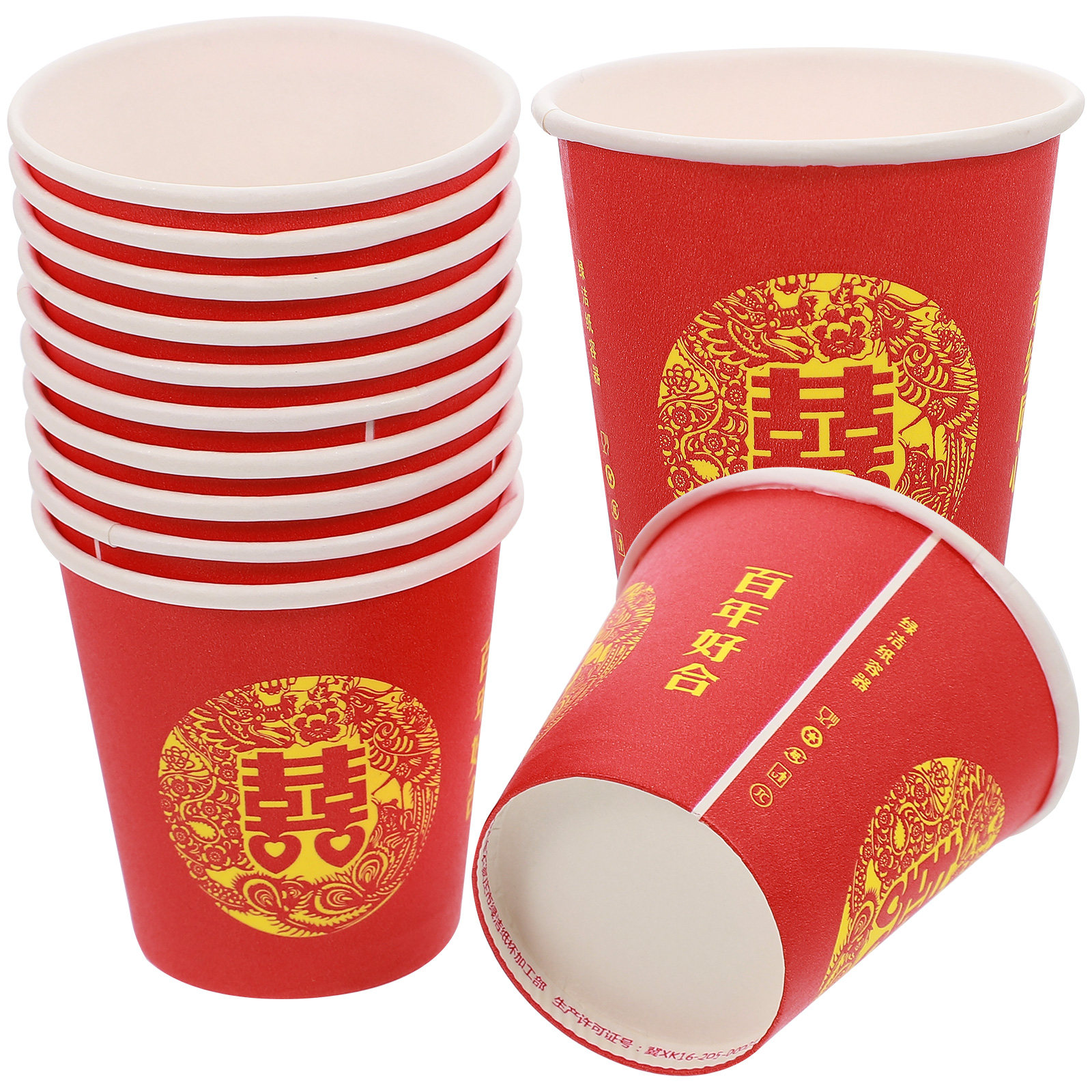100Pcs Disposable Cups Paper T - Coffee Tea Festival avaliação e preço