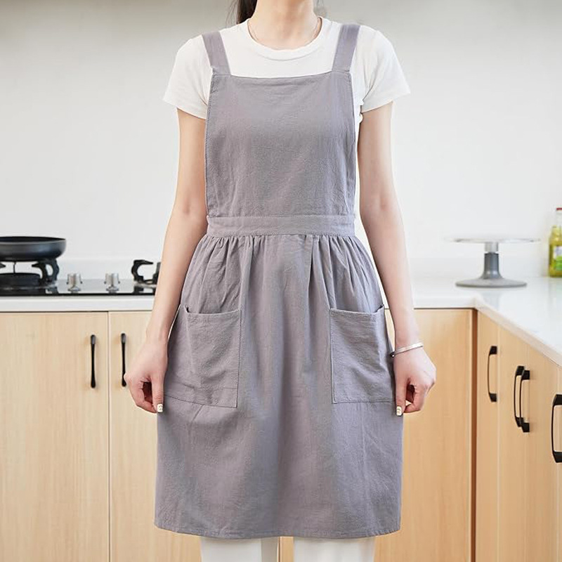 Canvas apron made of cotton su - Coffee Tea For Garden avaliação e preço