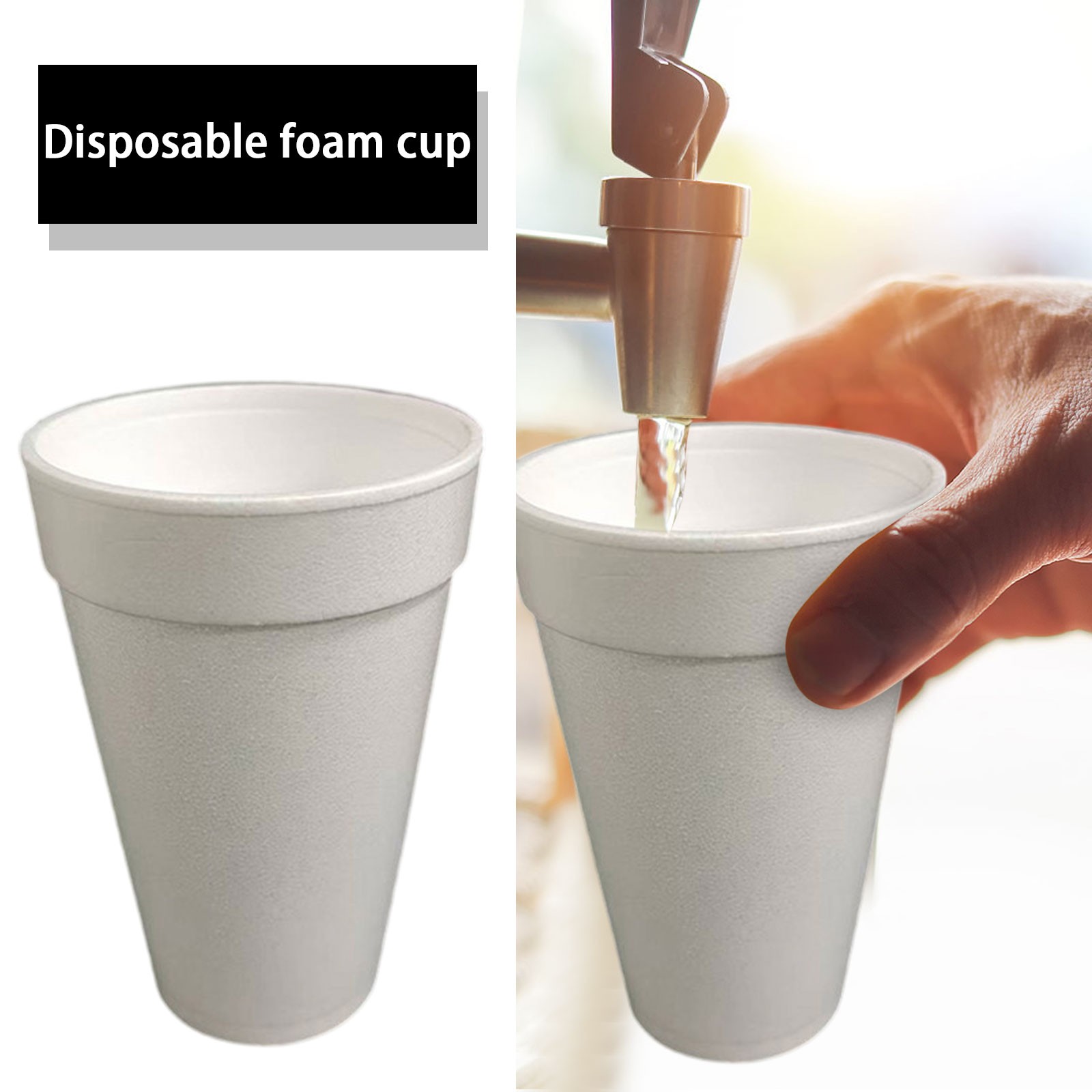 50PCS White Disposable Paper C - Coffee Tea And Company avaliação e preço