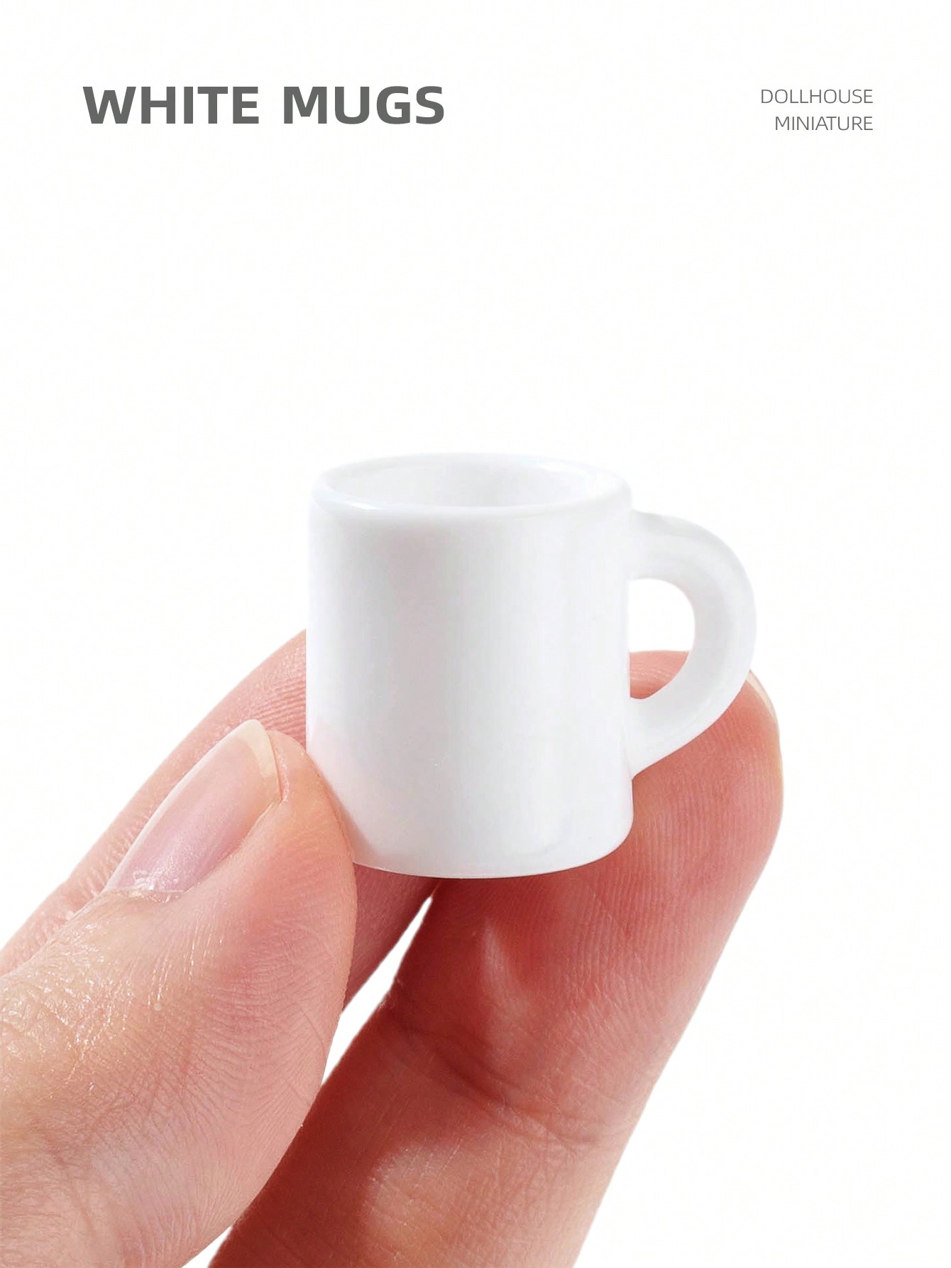 10pcs Dollhouse Miniature Whit - Coffee Tea Mugs avaliação e preço