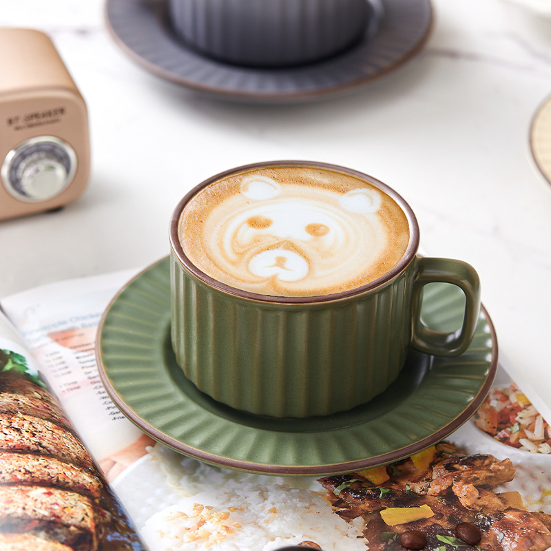 Ceramic Coffee Cup Saucer Set  - Coffee Tea Festival avaliação e preço
