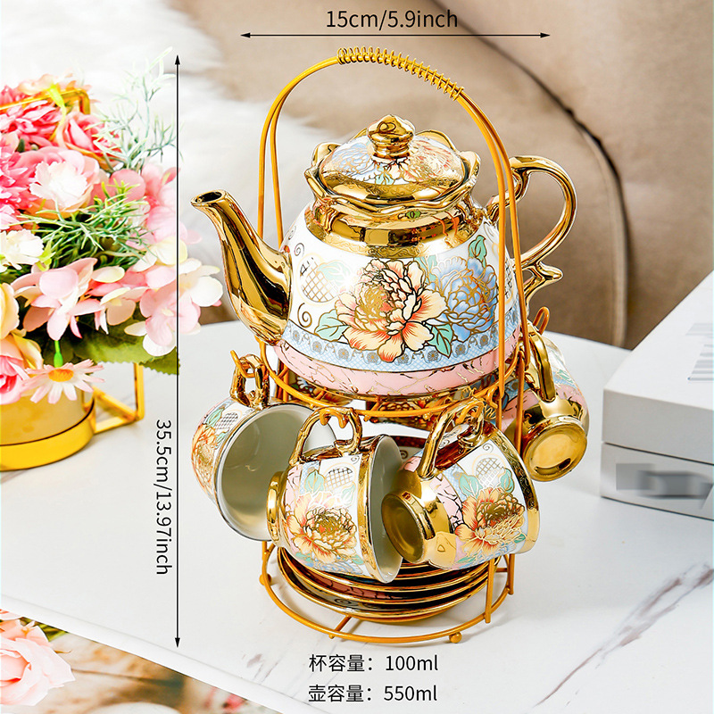 14 Piece Set Household Europea - Coffee Tea English avaliação e preço